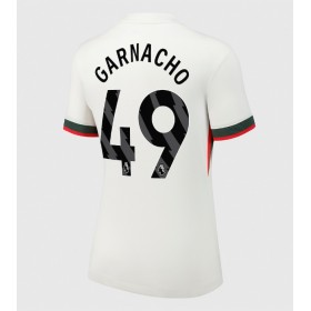 Dámské fotbalový oblečení Chelsea Alejandro Garnacho #49 Venkovní košile 2025-26 Krátkým Rukávem